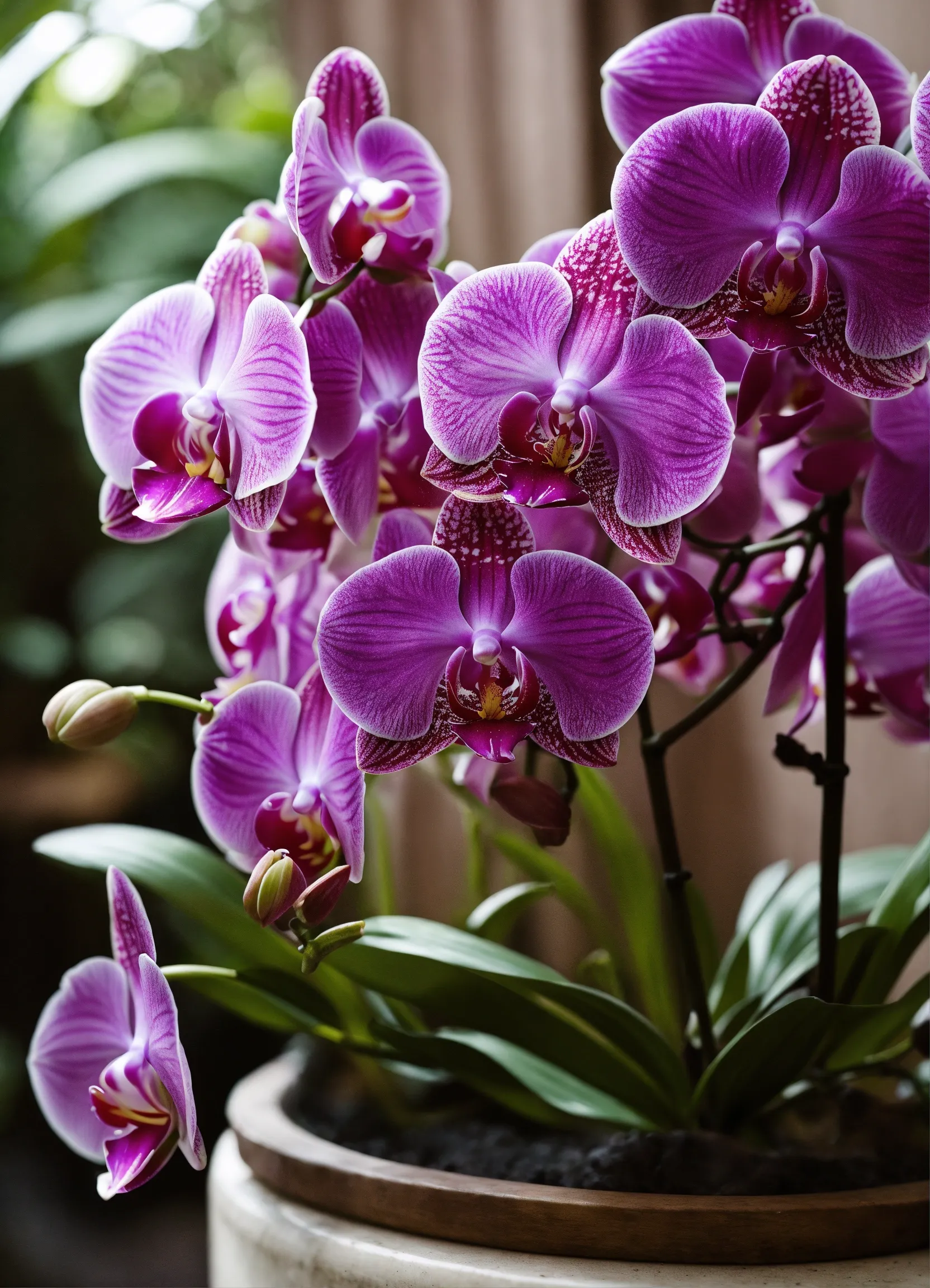 Peaceful indoor plant arrangement